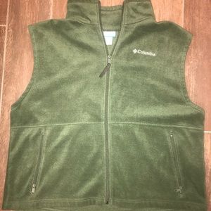 Men’s Columbia Dark Green Full Zip Vest